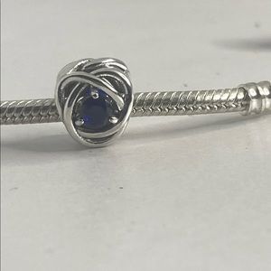 Authentic Pandora Silver 925 ALE Sept. Birthstone Eternity Circl Charm 790065C07